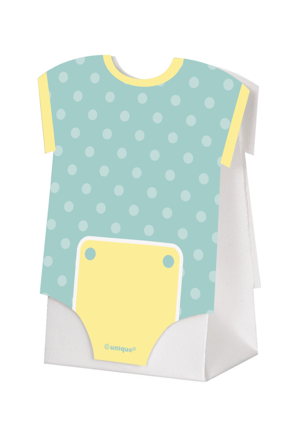 Amazon Com Blue Polka Dot Boy Baby Shower Favor Boxes 8ct