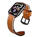 KARTICE Compatible with Apple Watch Band 44mm Series 5 Leather Bands for iWatch 4 3 2 1 Men Women Handmade Vintage Replacement Strap (Brown 44mm/42mm)