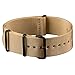 Infantry 20mm 22mm Military Nylon NATO Canvas Fabric Watch Band Strap, 4 Rings Stainless Steel Buckle
