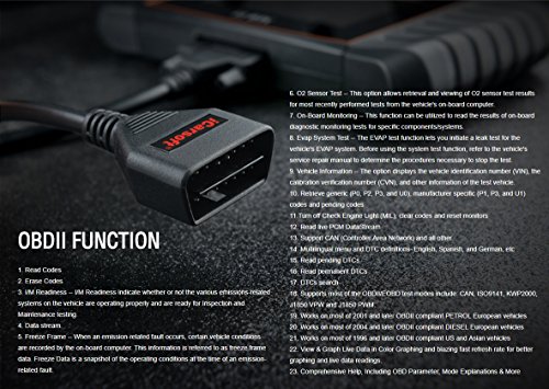 iCarsoft LR II Compatible for Landrover/Jaguar OBD II Scanner Tool Multi Systems ABS SRS Oil Reset