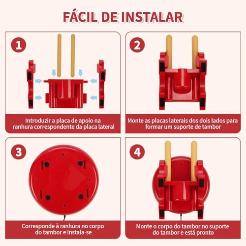 Controle de Tambor Taiko, Taiko para Switch, Taiko para no Tatsujin, Controlador de Tambor Taiko para Nintendo Switch com Baquetas, Compatível com o Sistema de Atualização Online