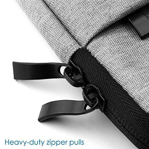 CCPK 15 Inch Laptop Sleeve Compatible for 2012 MacBook Pro 15.4" A1286 15.6 Inch Hp Elitebook 850 g5 Lenovo Ideapad 110 320 330 Dell Inspiron 5000 Carrying Case Protective Bag with Pocket Grey - Thumbnail 5