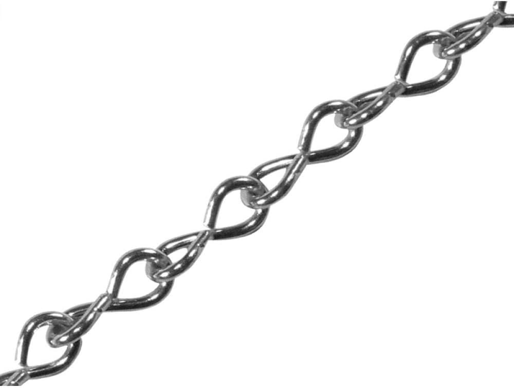 Faithfull Jack Chain Zinc Plated Steel 2.5M 2mm Diameter Silver