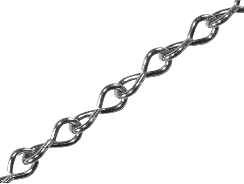 Faithfull Jack Chain Zinc Plated Steel 2.5M 2mm Diameter Silver