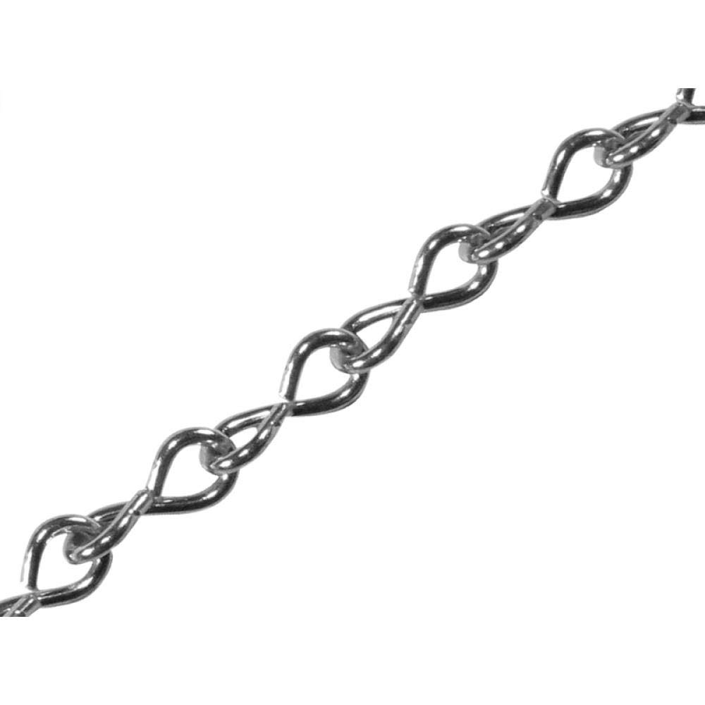 Faithfull FAICHJCUT20Z Jack Chain Zinc Plated Steel 2.5M Length 2mm Diameter, Silver