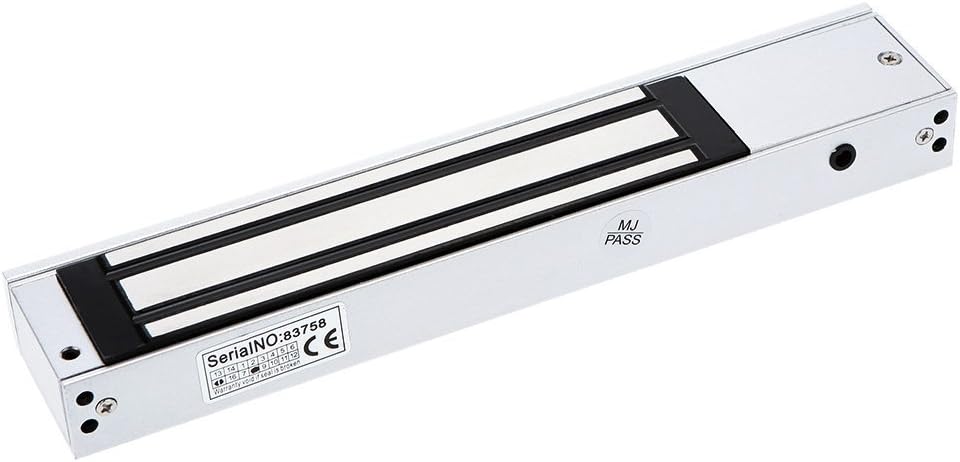 YANGHX 600lbs Electromagnetic Lock Holding Force for Access Control Single Door 12V (600), Silver - Image 5