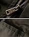 WenVen Men's Spring Washed Cotton Military Jackets Outerwear