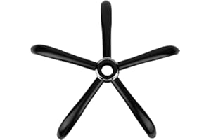 MASTERY MART Office Chair Base Replacement, 28 Inch Heavy Duty(2500 Lbs) Metal Leg, Reinforced to Repair Swivel Gaming Chair Bottom Part with Universal Caster and Gas Cylinder Size (Matte Black)