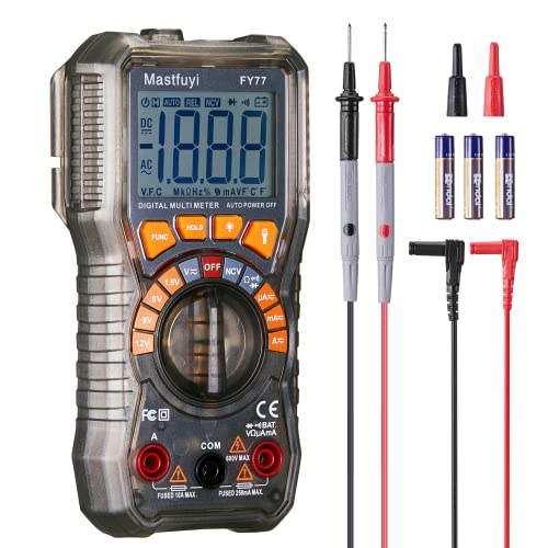 Digital Multimeter, NCV Contactless Multi Tester, Battery Tester, Auto