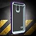 Galaxy S5 Case, ToughBox® [Armor Series] [Shock Proof] [Purple | Aqua] for Samsung Galaxy S5 Case [Built in Screen Protector] [With Holster & Belt Clip] [Fits OtterBox Defender Series Belt Clip]