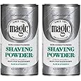 SoftSheen-Carson Magic Razorless Shaving for Men, Magic Skin Conditioning Shaving Powder, with Vitamin E and Aloe, formulated for Black Men, Depilatory, Helps Stop Razor Bumps, 4.5 oz (Pack of 2)