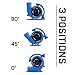 B-Air Vent VP-33 1/3 HP Air Mover Carpet Dryer Floor Fan for Plumbing Janitorial Water Damage Restoration Blue