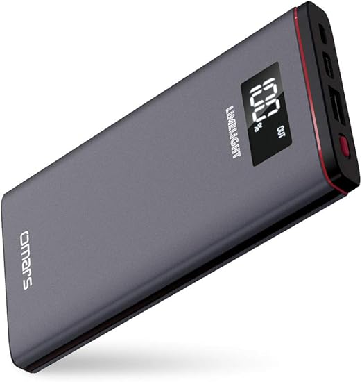 Amazon Com Usb C Power Bank Portable Charger Omars mah 18w Pd Power Pack External Battery Pack Battery Bank Compatible Iphone Xs Xr Xs Max X 8 8 Plus Ipad Galaxy S9 Note 9 Huawei