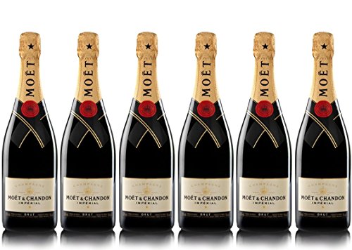 LOT 6 CHAMPAGNES MOËT & CHANDON BRUT MOËT IMPERIAL 75CL