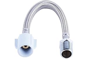 New 6 inches Stainless Steel 7/8 Male 7/8 Female Extension Hose Toilet Seat with Hard Access Handheld Jet Spray Flexible Meta