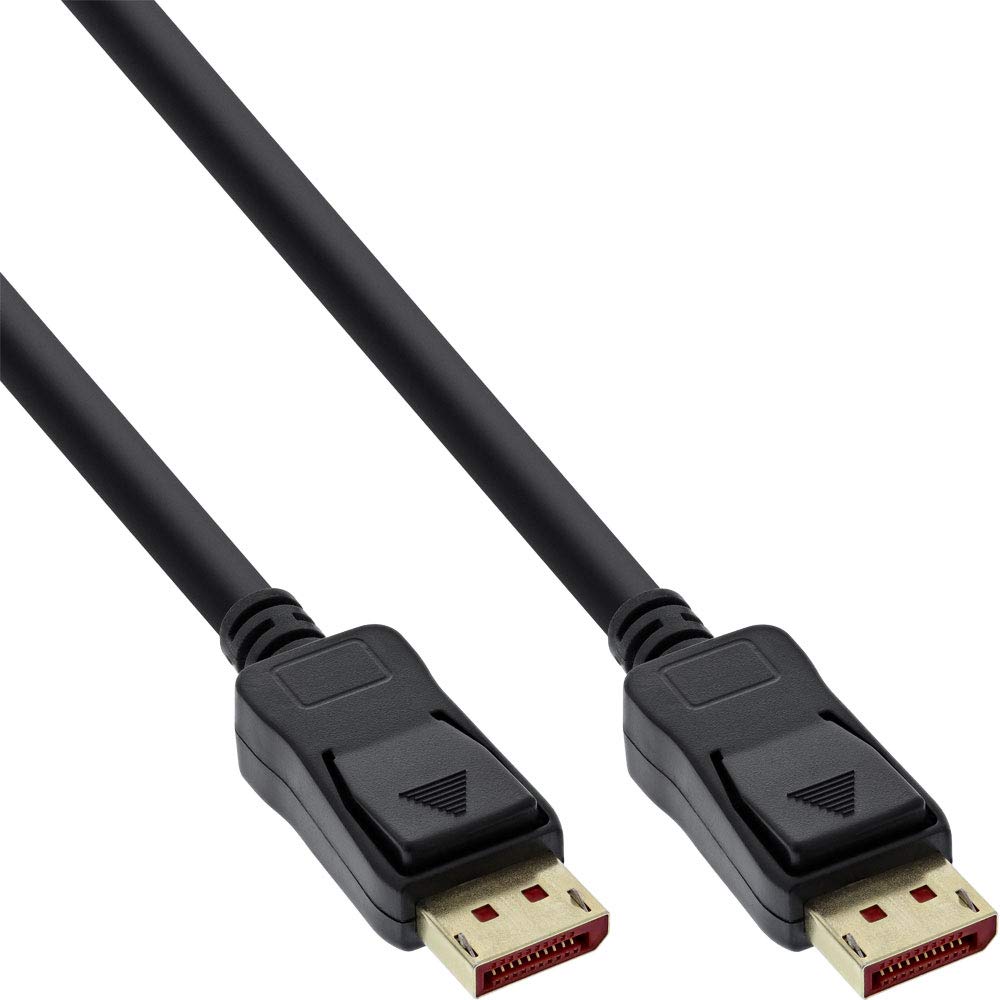 InLine 17211P DisplayPort 1.4 Cable, 8K4K, Black, Gold-Plated Contacts, 1.5 m