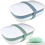 Kiasona 2Pack Travel Soap Holders, Soap Bar Box