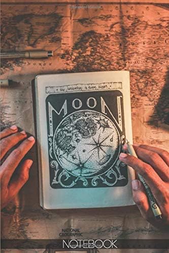 Notebook - Wiccan Moon Magic Map Vintage: (110 Pages 6"x9" Ruled Lined Notebook Planner Journal) Paperback – January 21, 2020