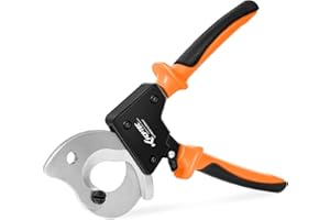KF CPTEC Cable Cutters - Ratchet Wire Cutter for Aluminum, Copper, and Multi-core Cables up to 300mm², Heavy Duty Ergonomic D