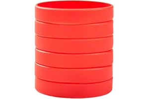 BRANDWINLITE Wholesale 6pcs/pack Single Color Silicone Wristbands Rubber Bracelets for Training,Parties,Events,Sports and for Office Supplies File