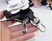 Follicomfy Camellia Pearl Flower Car Key Chain Bag Bowknot Car Smart Keyring Wallet and Auto Remote Key Fob,White Flower