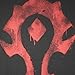 World of Warcraft Men's Horde Spray Paint Basic T-Shirt (Black, X-Large)
