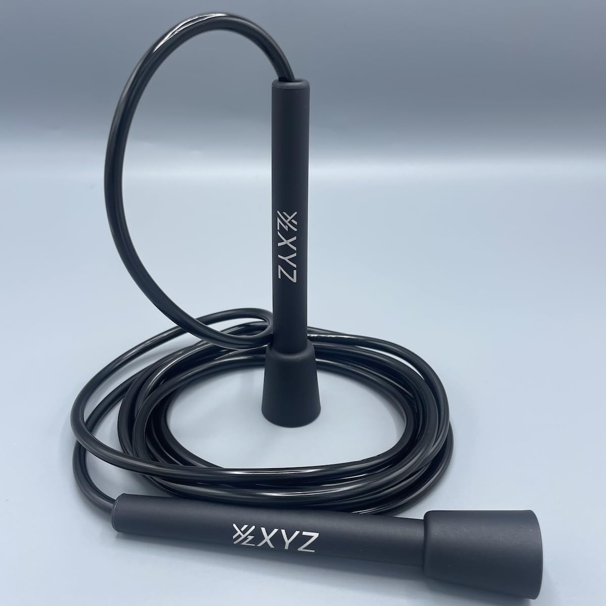 XYZ X3 10ft Adjustable Fitness Speed Rope - Cardio, Boxers, Boxing, Skipping, Speedrope, Martial Arts, MMA, Jump (Black)