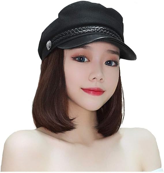 Amazon Co Jp Aisi Hair帽子ウィッグ ボブ 毛付け帽子 新型かつら