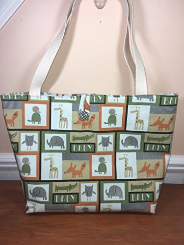 Baby Animal Diaper Tote Bag, Baby Boy or Baby Girl