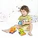 Friction Powered Cars Construction Vehicle Toys for Baby Toddlers Over 18 Months, Mixer Truck, Sweeper Truck, Harvester Truck, Push Forward and Running Toys Early Educational Cartoon Set of 3