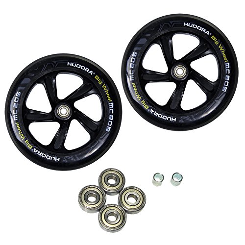 HUDORA Spare Wheel Set for Big Wheel, 205mm, Black