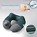 Kmall Travel Pillow-Super Comfy Inflatable Travel Neck Pillows for Airplanes Travel CoolMax Cover Green
