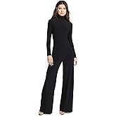 Norma Kamali Women's Long Sleeve Turtleneck Jumpsuit