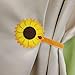 4 PCS Magnetic Curtain tiebacks strong Holdbacks Drapery Holder - No tools required