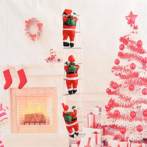 DZT1968  2019 Christmas Pendant Staircase Christmas Santa Claus Tree Year Decor Home Decor Christmas Tree,Doors,Windows| Wonderful (C)