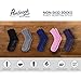 Pembrook Non Skid/Slip Socks – (6-Pack – Black) – Hospital - Fuzzy Slipper Socks – Great for adults, men, women. Designed for medical hospital patients but great for everyone