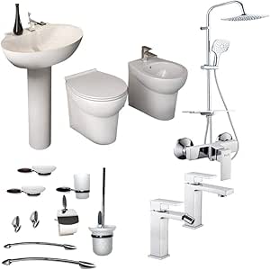 OGOMONDO Componenti Bagno Completo di Sanitari Accessori e ...