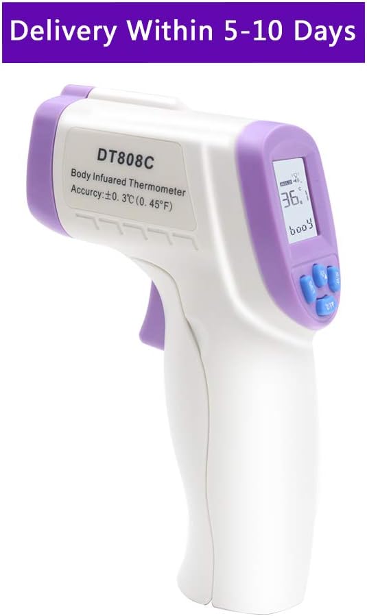 Digital No-Touch Forehead Thermometer Temporal Thermometer with Digital LCD Display