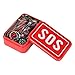 STMAN Survival Kit/Survival Gear 6 in 1 Outdoor Emergency SOS Survival Tool Wilderness/Hiking/Camping - Wire Saw, Emergency Blanket, Multi-Purpose Pliers, First Aid Sticker, First Aid Whistle