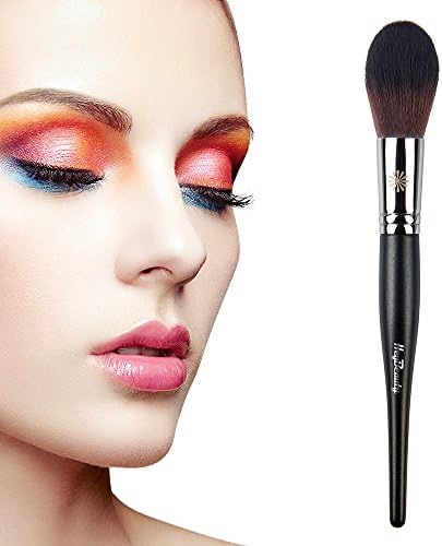 Premium Foundation Makeup Brush, Tapered Kabuki for Powder Foundation, Highlighter, Blush, Bronzer – Luxurious Synthetic Silky Bristles, Professional Multi-functional Cosmetics Tool by HeyBeauty