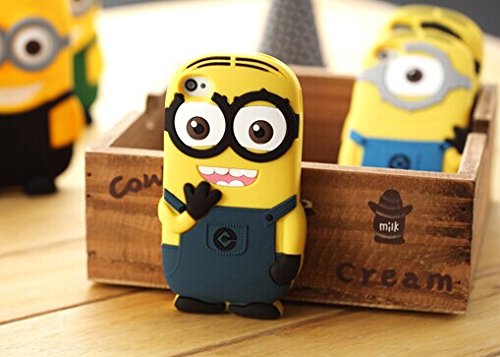 Cute-Despicable-Me-2-for-Minions-Soft-Gel-Rubber-Silicone-Phone-Protection-Case-Cover-for-Iphone-5-5s-Two-Eyes