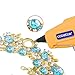 30W Mini Hot Melt Glue Gun Kit with 25pcs Hot Glue Sticks High Temperature Energy Efficient for DIY Small Craft and Quick Repairs, Yellow