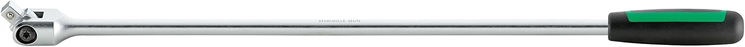 Stahlwille 13061024 504 24 Flexible Handle for Socket with 2-Component Handle, 610 mm Length, Polished, Länge 610 mm