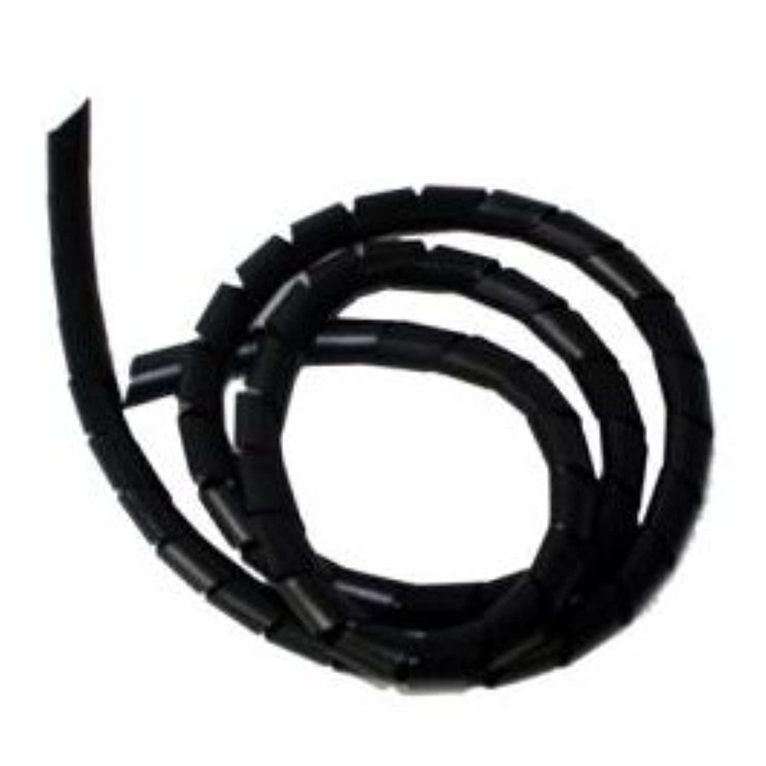 Cable-Tex Spiral Binding - BLACK Cable Tidy Wrap 12mm x 2m