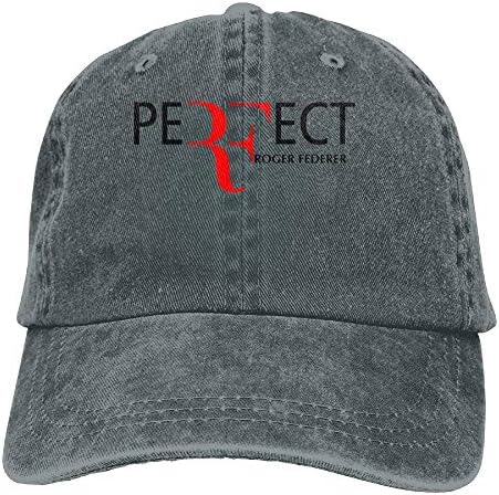 ghkfgkfgk Roger Federer Adult Hats Unisex Fashion Plain Cool Adjustable Denim Jeans Baseball Cap Cowboy