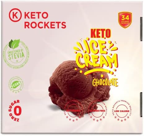 Ice Cream Chocolate Keto - Diet - Sugar Free Sweetened with Natural ...