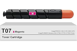 Krincco Remanufactured 1 Pack T07 Toner Cartridge Set Replacement for Canon ImagePRESS C165 C170 C265 C270 C7780i C7770i C776