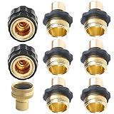 PLG Garden Hose Quick Connector with Flow Stopper-Internal Shut Off Valve