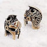 CooB EDC Paracord Bead, Pendant, Charm Zipper Pull GLADIATOR HELMET. DIY Hand-Casted Metal Amazing Beads Pendants Charms for Paracord Bracelet Knife Flashlight Keychain Lanyard (1pcs/Lot)