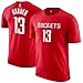 NBA Youth Performance Game Time Team Color Player Name and Number Jersey T-Shirt (Medium 10/12, James Harden)